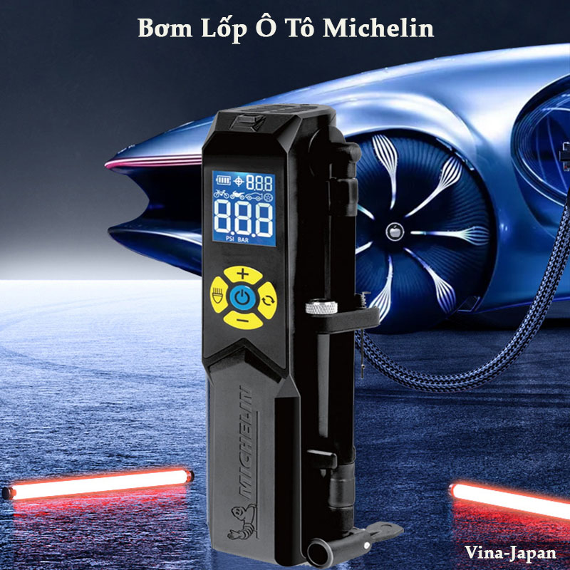 Bơm Lốp Ô Tô Michelin 3321 Không Dây Chính Hãng