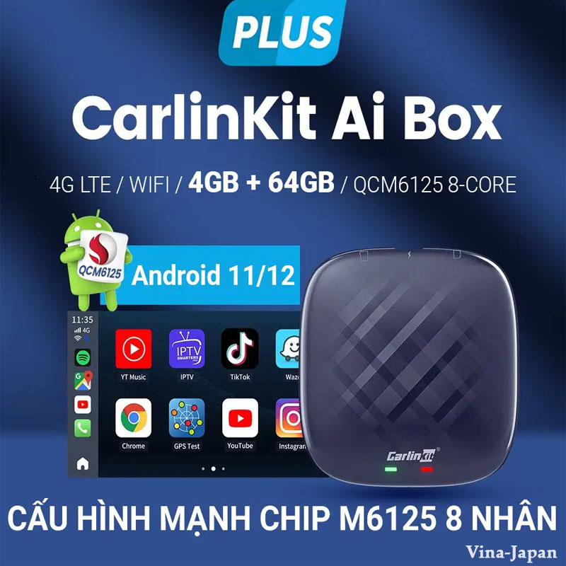 CarlinKit TBox Plus Android13.0 4+64GB 大人気新作 - カーナビ