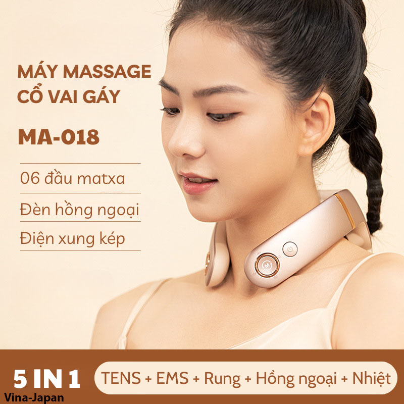 Máy Massage Cổ Vai Gáy MA018 Japan 5 Trong 1