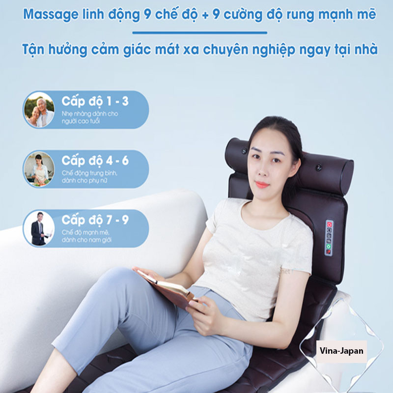 Đệm Massage Toàn Thân MiSuKo MAT-C88 Hồng Ngoại Cao Cấp