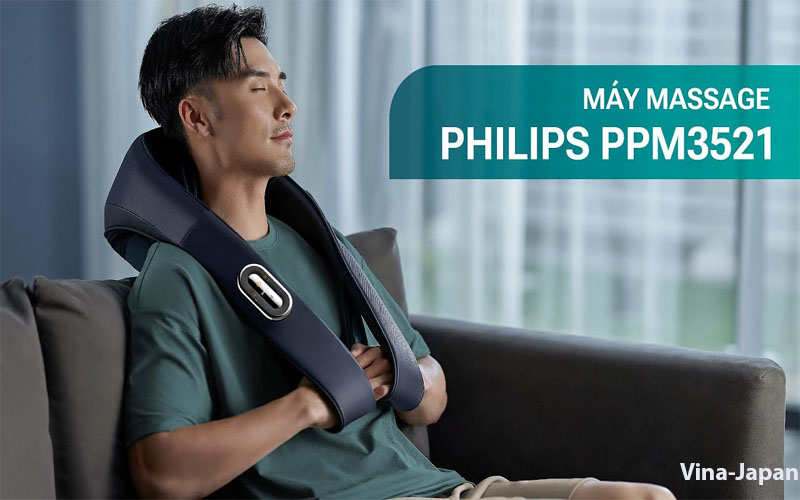 Máy Massage Cổ Vai Gáy Philips PPM3521 Chính Hãng