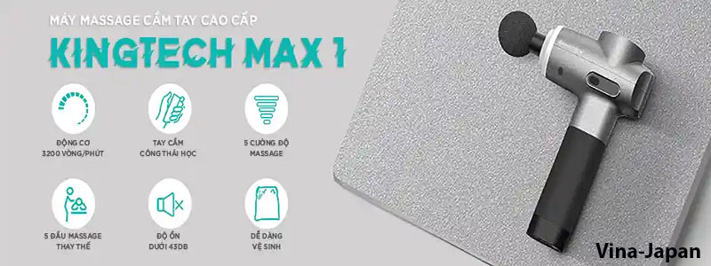 Súng Massage KINGTECH MAX 1 Cao Cấp