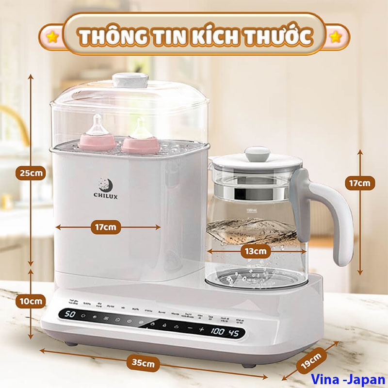 Máy Tiệt Trùng Sấy Khô Hâm Sữa Chilux C1 Chính Hãng