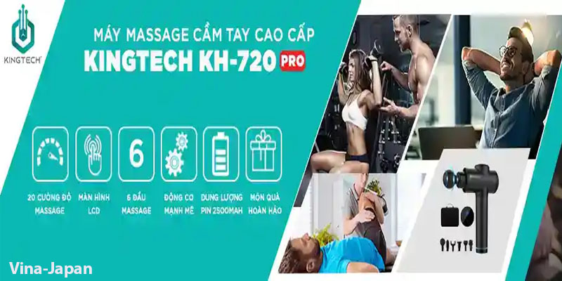 Súng Massage Kingtech KH-720 Pro Chính Hãng