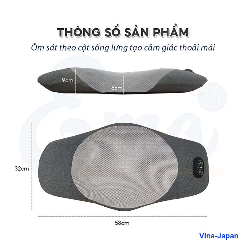 Đệm Massage Lưng Ema Chống Thoát Vị Đĩa Đệm