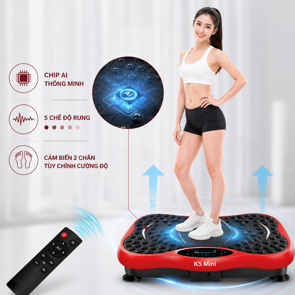 Máy Rung Lắc Toàn Thân K5 mini 999 Cấp Độ - Ảnh 5