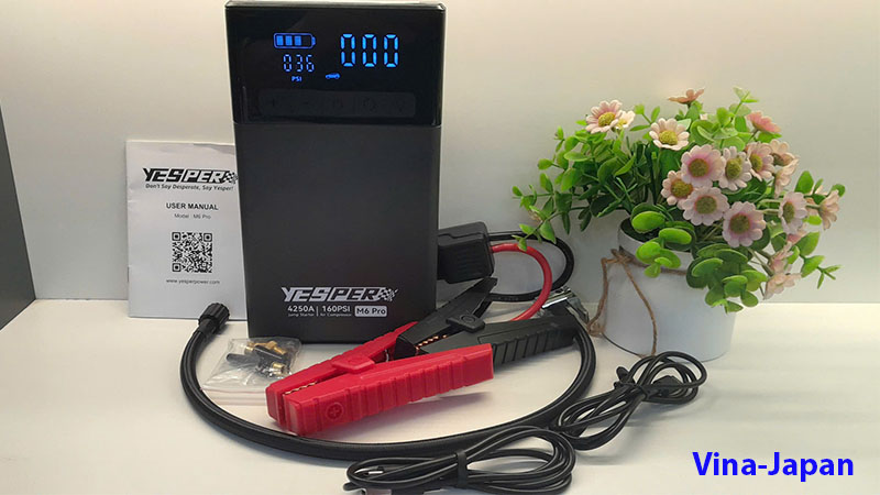 Bơm Lốp Kiêm Kích Bình Yesper M6 Pro Chính Hãng