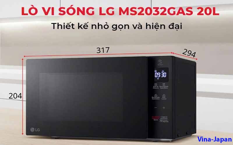 Lò Vi Sóng LG MS2032GAS 20L Chính Hãng