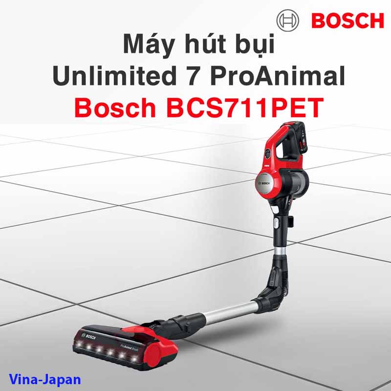Máy Hút Bụi Không Dây Bosch BCS711PET Hàng Đức