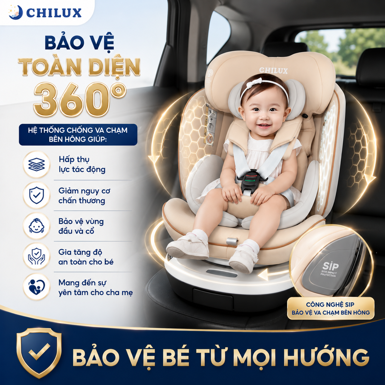 Ghế Ngồi Ô Tô Cho Bé CHILUX X86 - Ảnh 7
