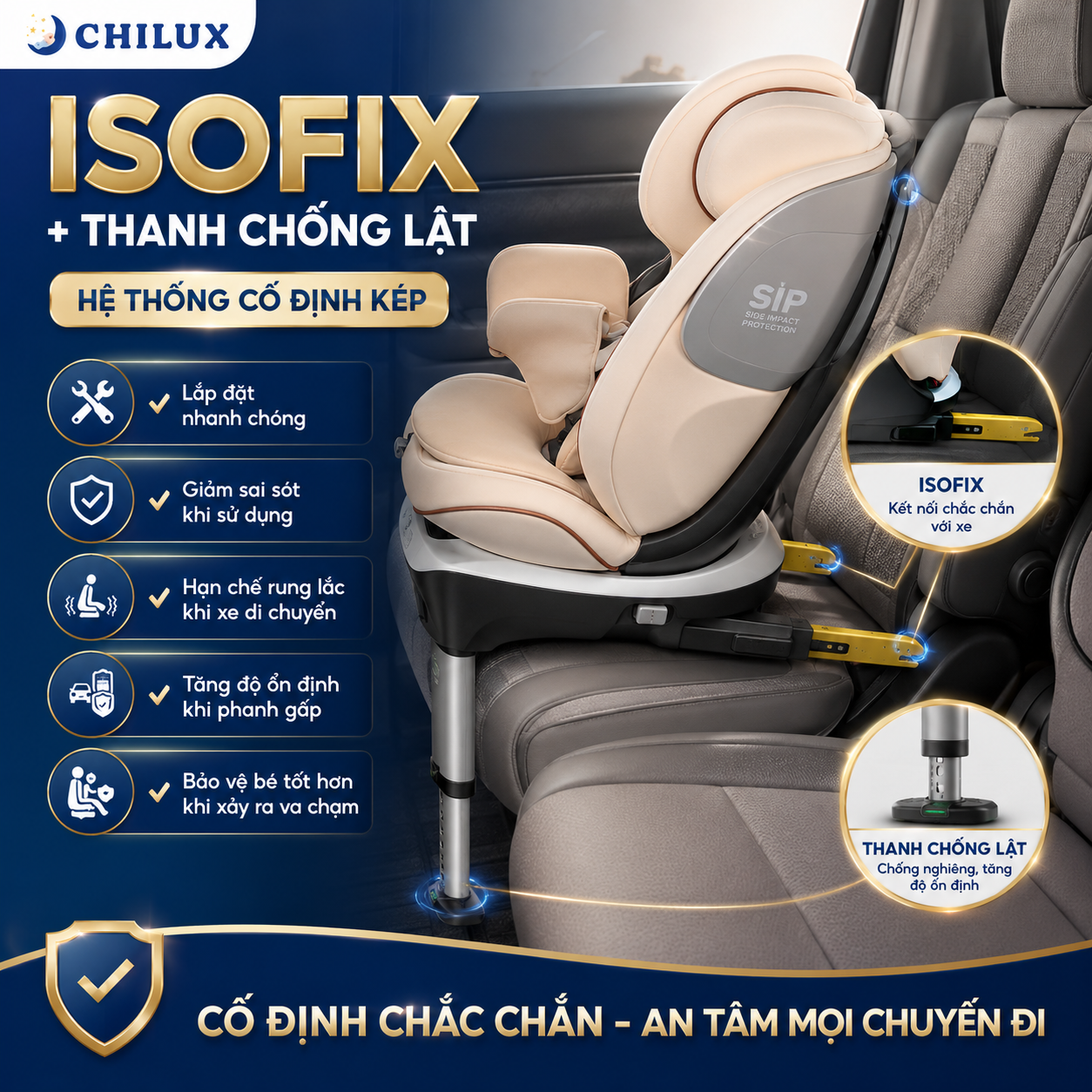 Ghế Ngồi Ô Tô Cho Bé CHILUX X86 - Ảnh 6