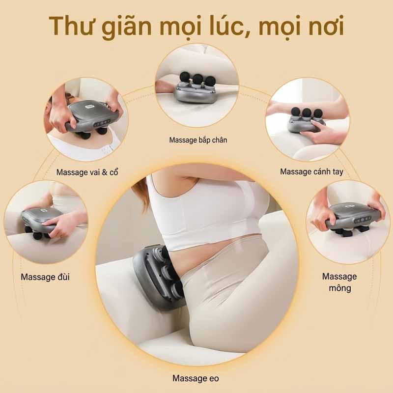 Máy Massage 6 Đầu YM-60 Đa Năng - Ảnh 5