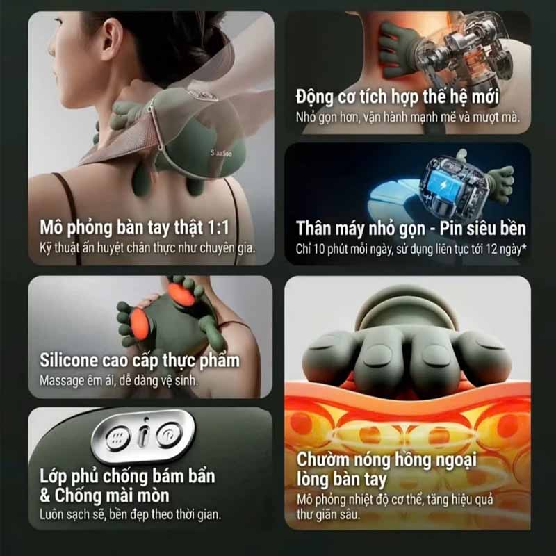 Máy Massage Cổ Vai Gáy Bàn Tay - Ảnh 3