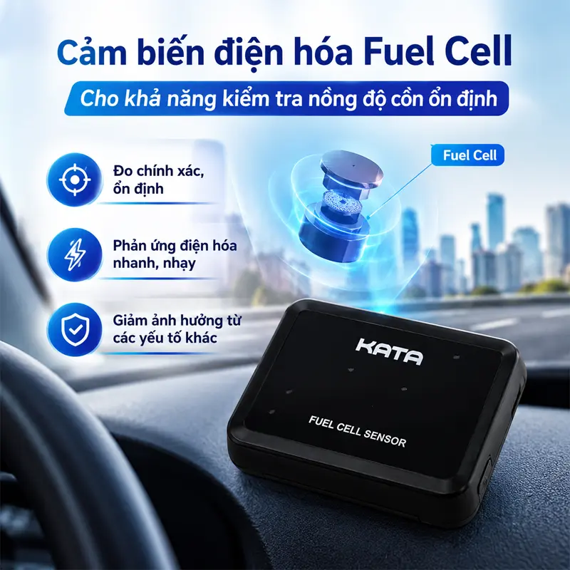 Cảm biến điện hóa Fuel Cell cho khả năng kiểm tra nồng độ cồn ổn định Cảm biến điện hóa Fuel Cell cho khả năng kiểm tra nồng độ cồn ổn định