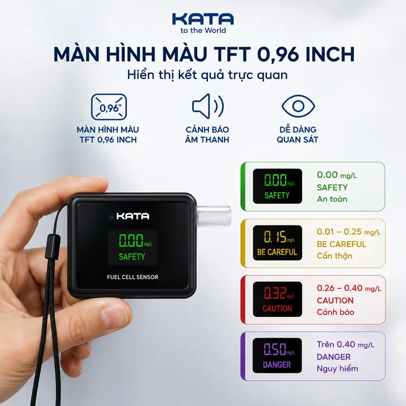 Máy Thổi Đo Nồng Độ Cồn KATA ACC220 - Ảnh 3