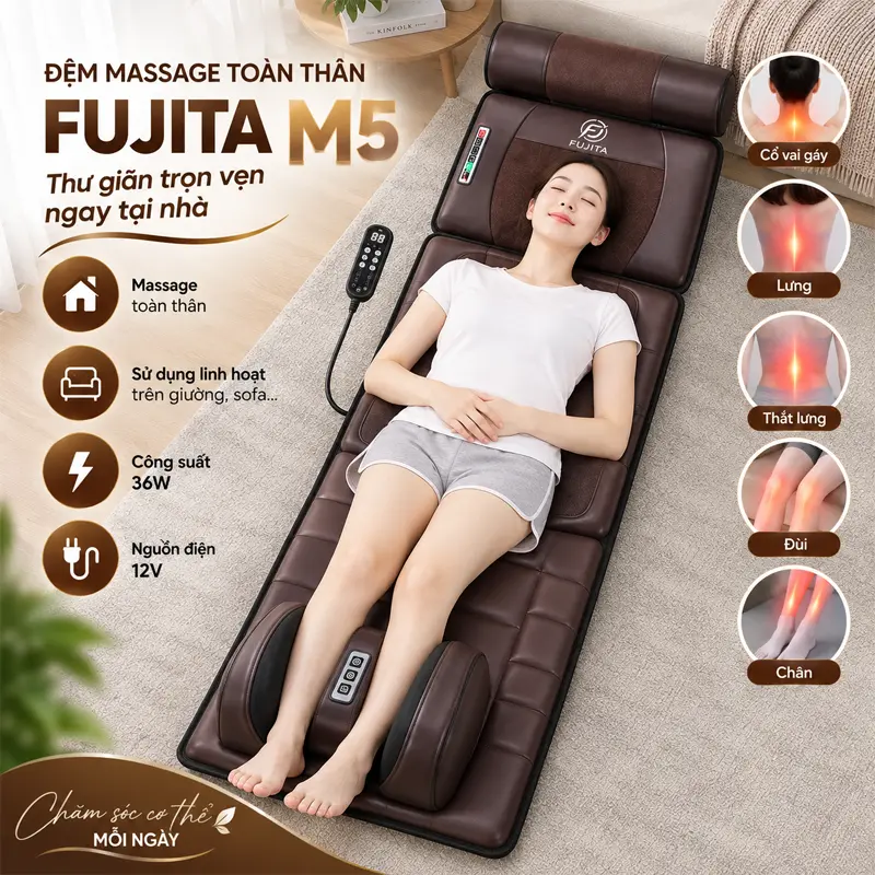 Đệm Massage Toàn Thân FUJITA M5 - Ảnh 7