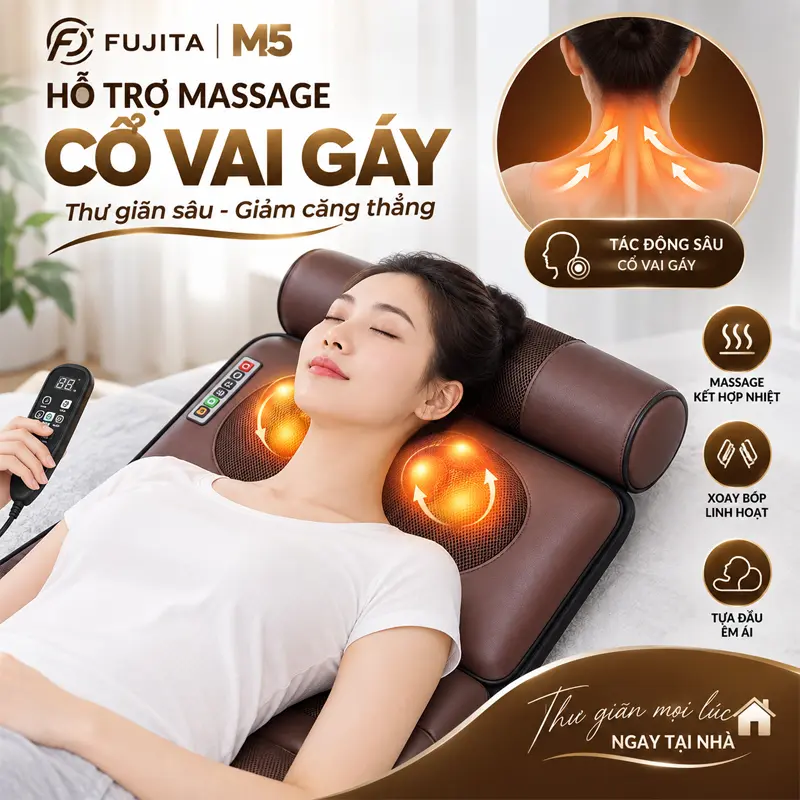 Đệm Massage Toàn Thân FUJITA M5 - Ảnh 4