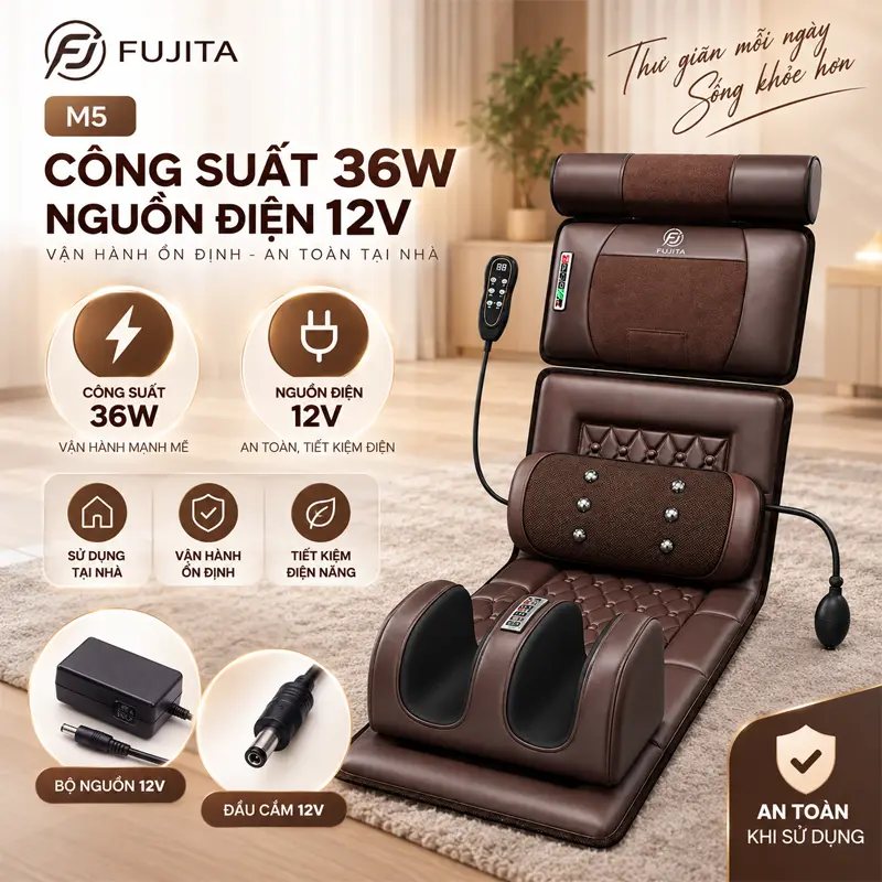 Đệm Massage Toàn Thân FUJITA M5 - Ảnh 6