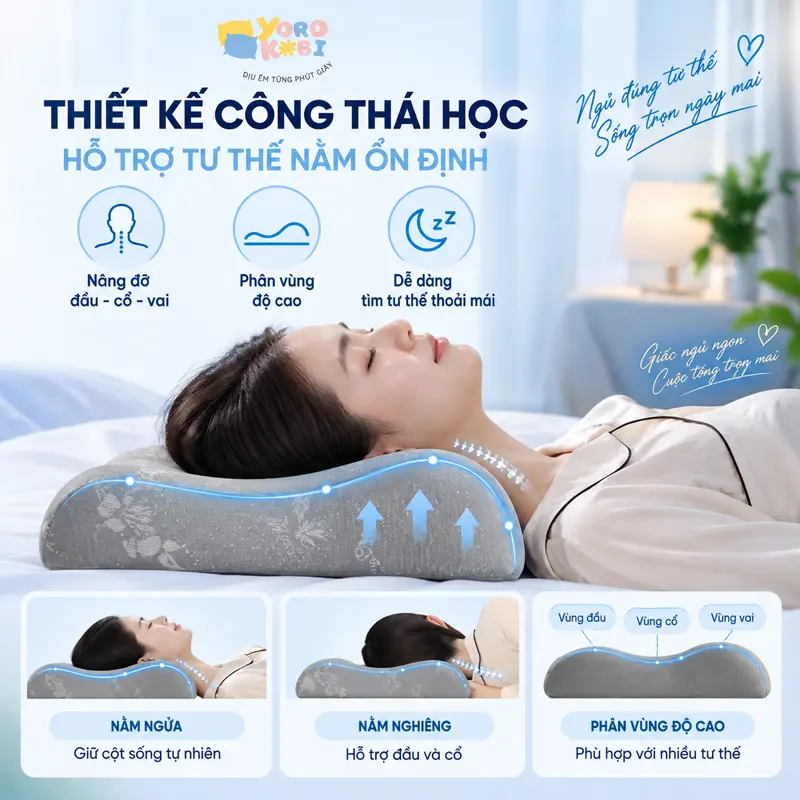 Thiết kế hỗ trợ tư thế nằm ổn định Thiết kế hỗ trợ tư thế nằm ổn định