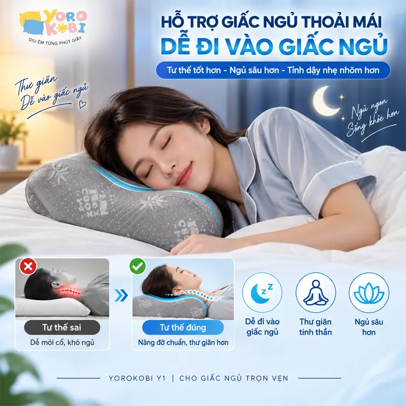 Hỗ trợ trải nghiệm ngủ thoải mái, dễ đi vào giấc ngủ Hỗ trợ trải nghiệm ngủ thoải mái, dễ đi vào giấc ngủ
